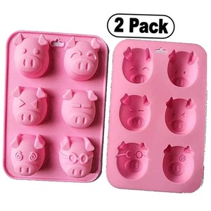 3D PigFace Silicone Chocolate Moulds