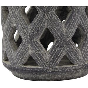 Lattice Lantern With Geometric Patterns