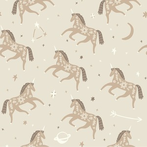 Twinkle, Twinkle Unicorn Wallpaper in Neutrals