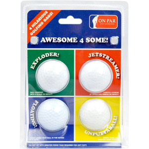 On Par Novelty Joke Golf Balls