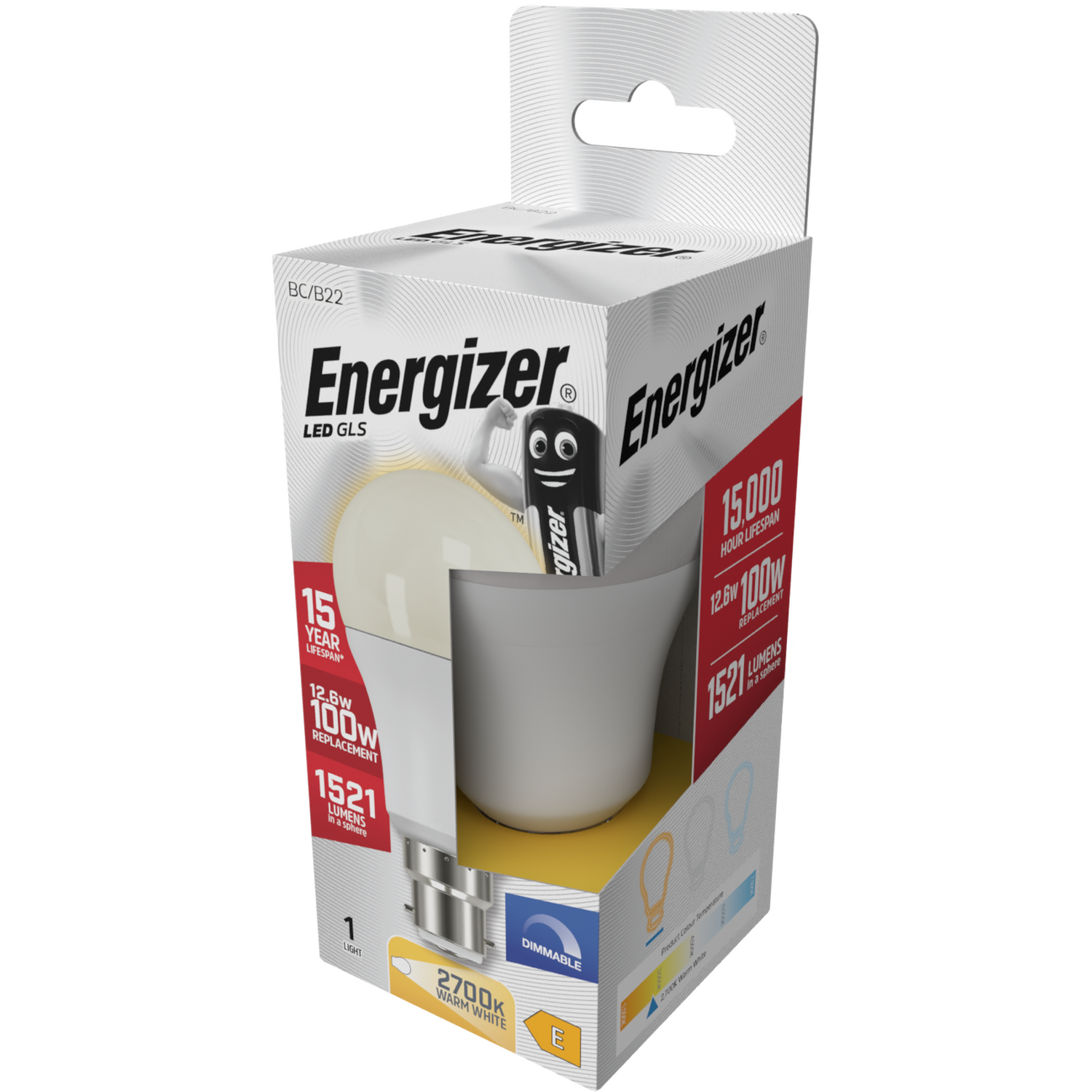 Image of Energizer LED GLS B22 1521lm 2700K&hellip;