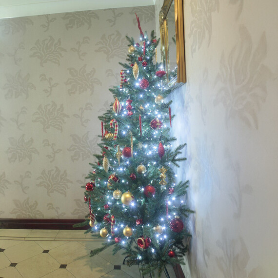 The Woodland Pine Half Tree With Hinged Branches