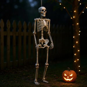 Posable Full-Body Skeleton Halloween Decoration