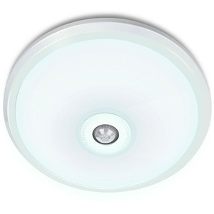 White Round LED Ceiling Light with Motion Sensor