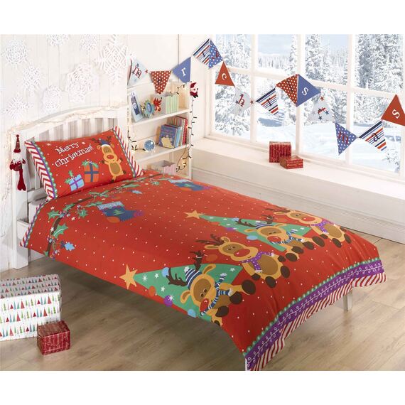 Rudolph Reindeer Duvet Cover Set