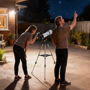 Outsunny 80 mm Aperture Refractor Astronomy Telescope