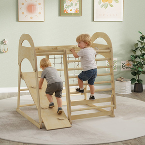 AIYAPLAY 6 in 1 Kids Climbing Frame Indoor Jungle Gym