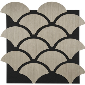 Fuse Acoustic Wooden Shell Wall Panel in Grey Oak
