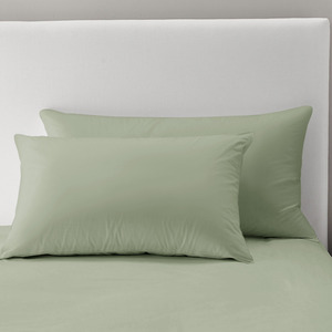 Sage / Single Soft Touch Plain Microfibre Duvet Cover and Pillowcase Set shot 11859789