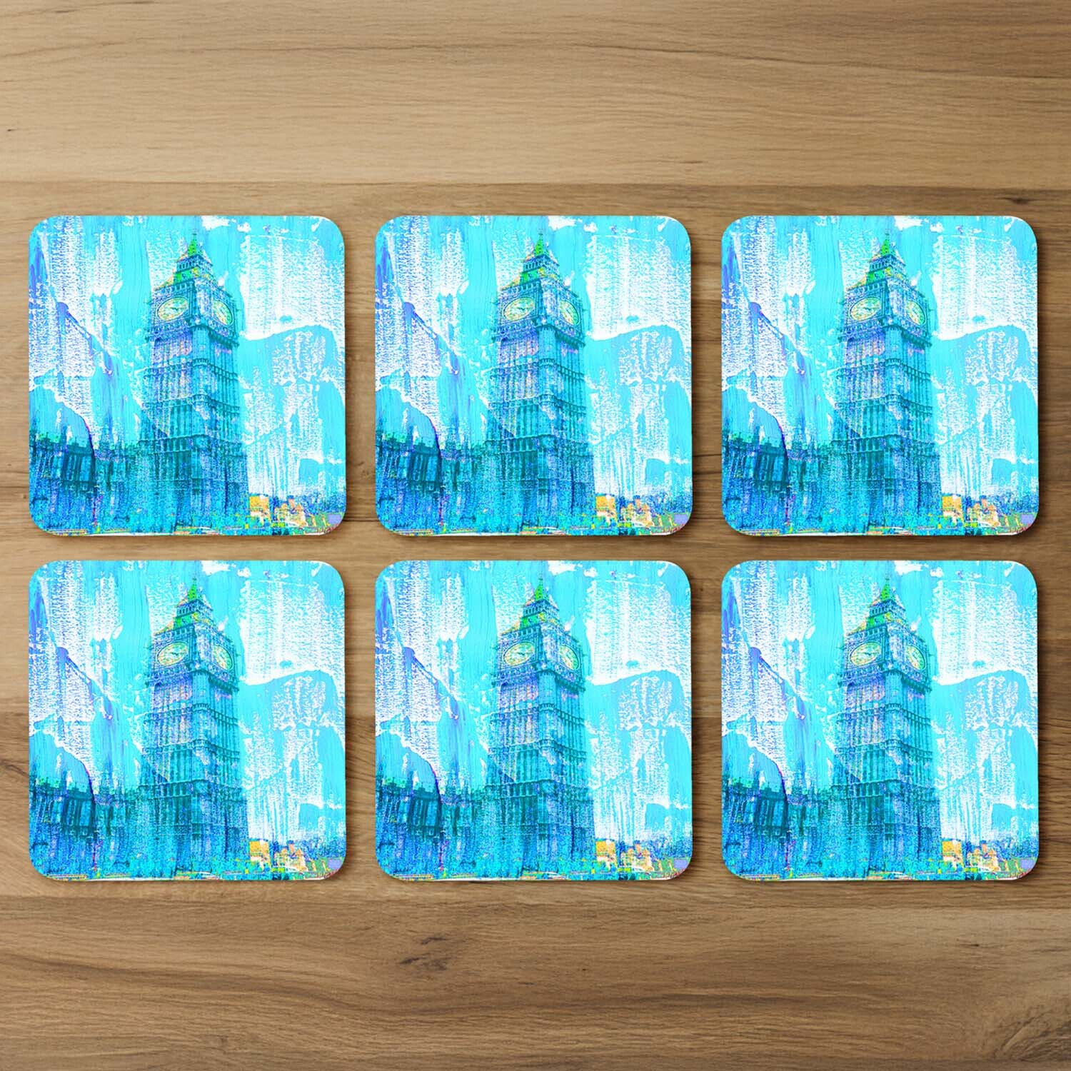 Crazy Blue Ben Coaster - Blue