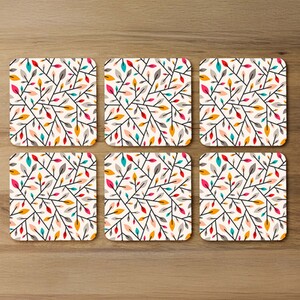 Autumn Leaves And Twigs Coaster