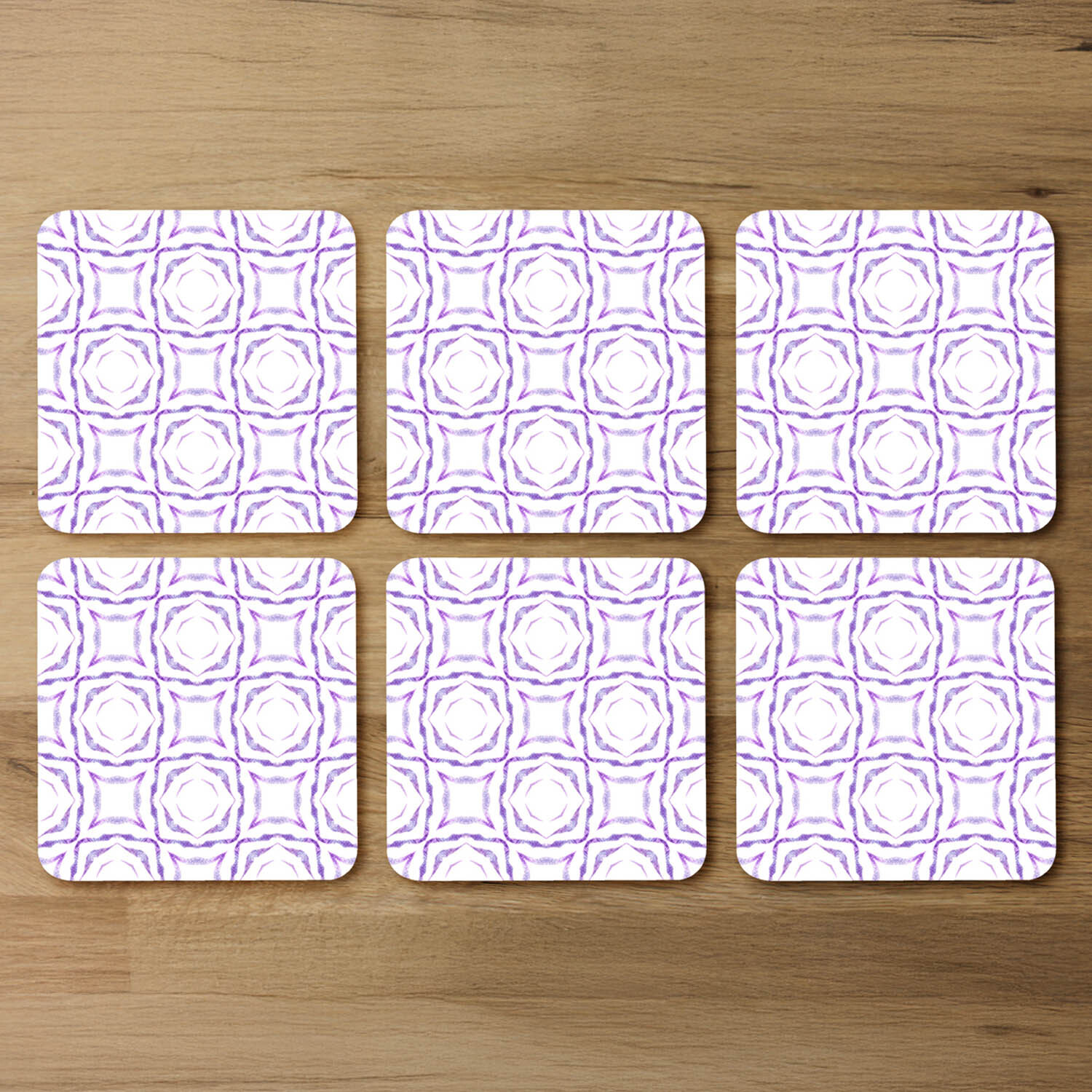 Image of Purple Brilliant Boho Coaster - Purple