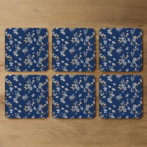 Blue  Yellow Bunches Coaster