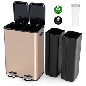 2x30L Recycle Pedal Kitchen Bin