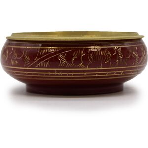 Chakra Charcoal Incense Jar Root Maroon