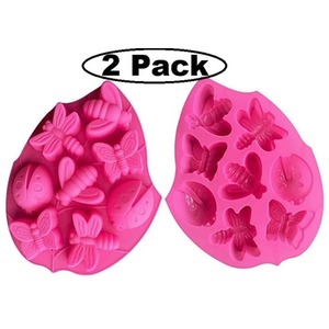 2 PC Insect Design Silicone Chocolate Baking 8 Cavity Moulds