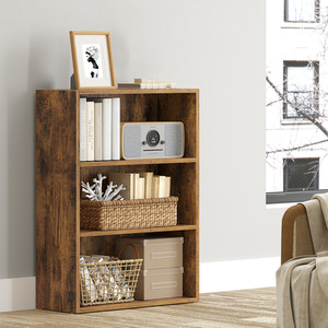 Bookshelf, 3-Tier Bookcase, Storage Shelving Unit, Display Shelf