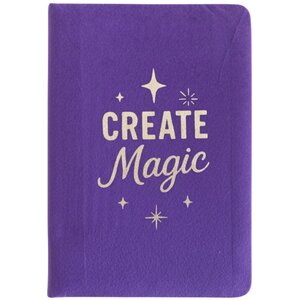 Create Magic Purple Velvet Notebook for Journaling Notes