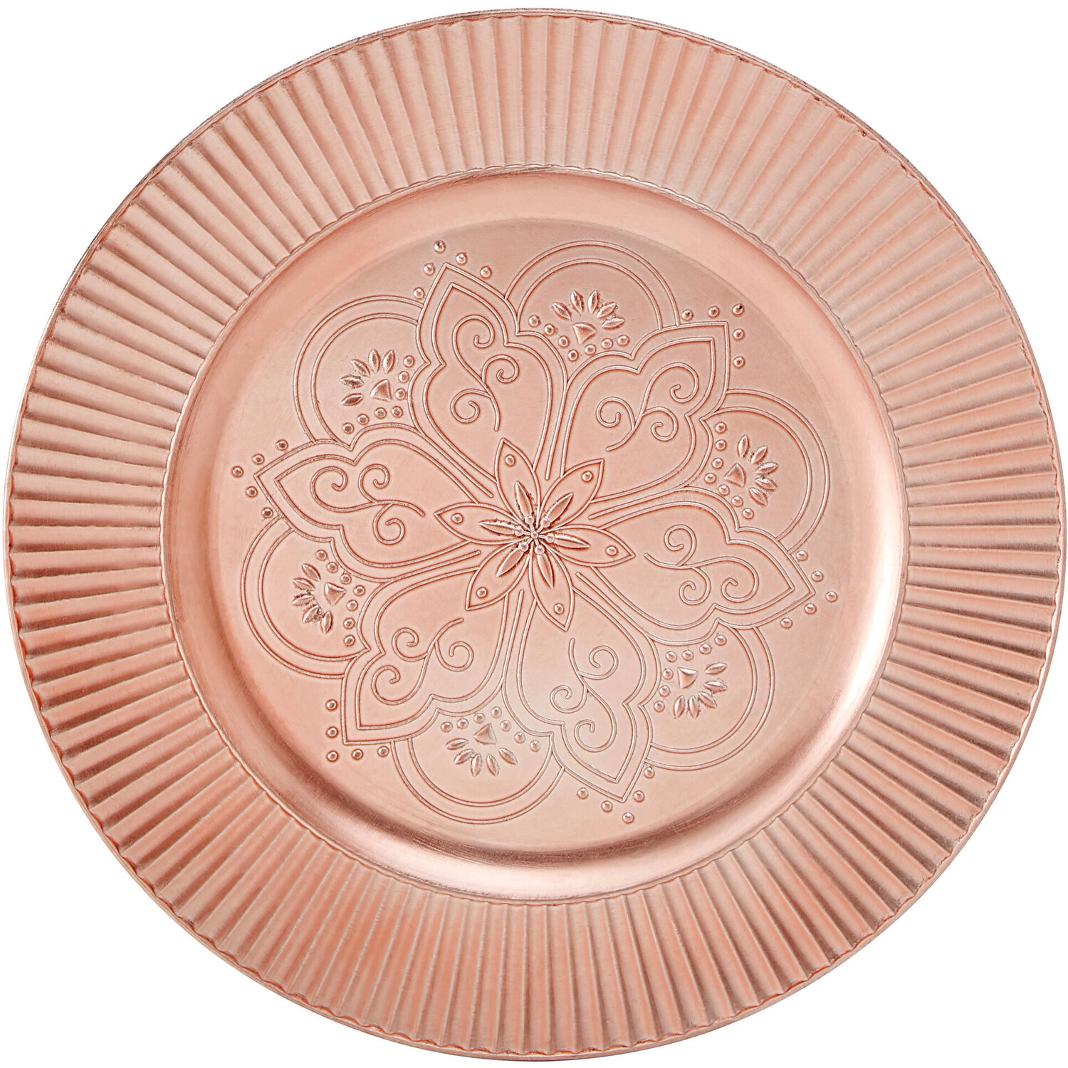 Redbud Rose Gold Charger Plate - Gold