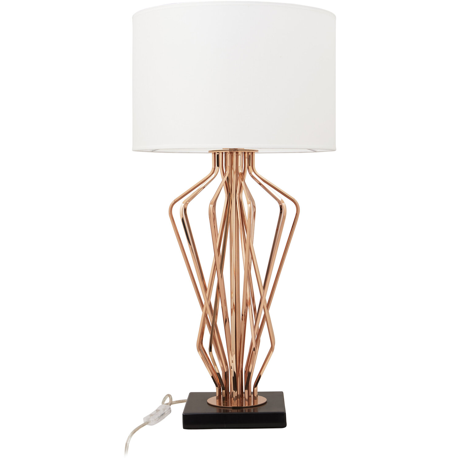 Kensington Townhouse White Shade Table Lamp - Gold
