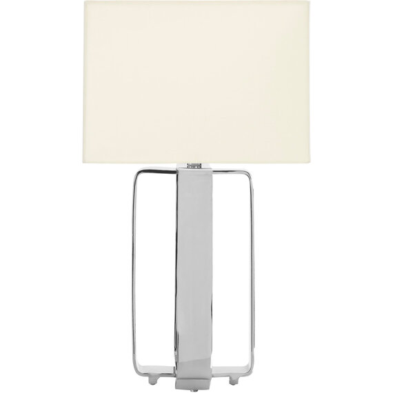Argent Table Lamp with Cream Shade