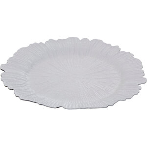 Dia White Finish Reef Charger Plate