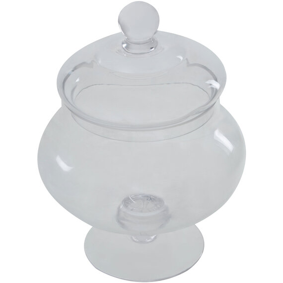 Olivia Clear Glass Candy Small Storage Jar