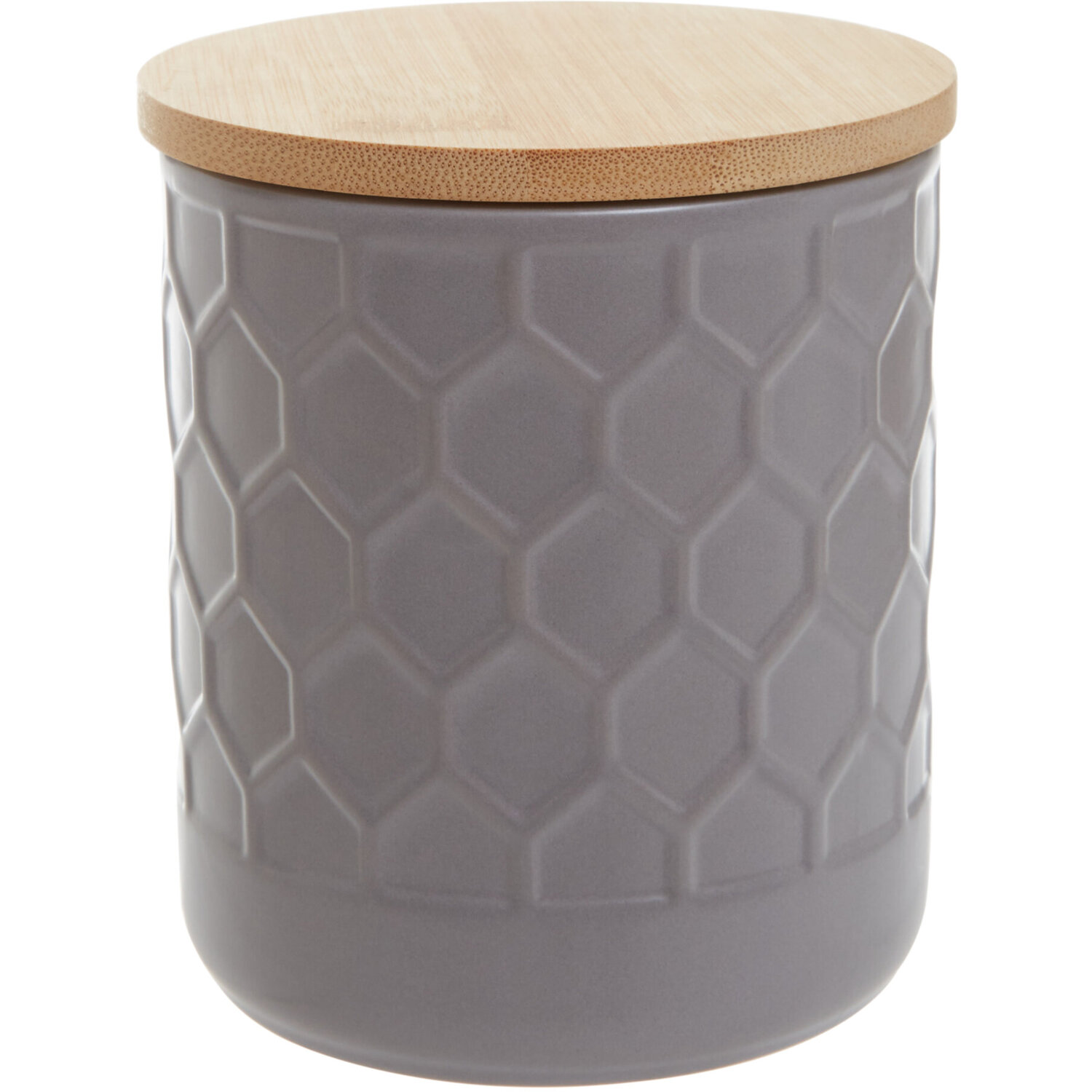 Geome Grey 550ml Storage Canister - Grey