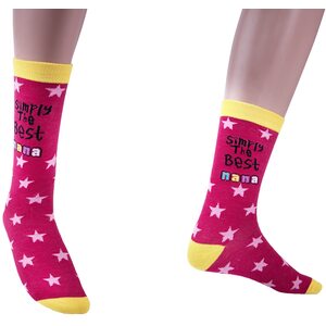 Novelty Crew Simply The Best Socks Printed