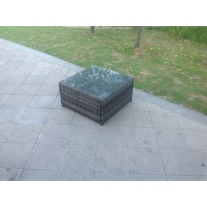 Fimous Square Rattan Coffee Table - 65x65x34 cm