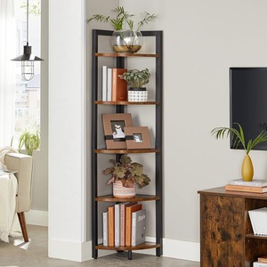 VASAGLE 5 Tiers Corner Bookcase