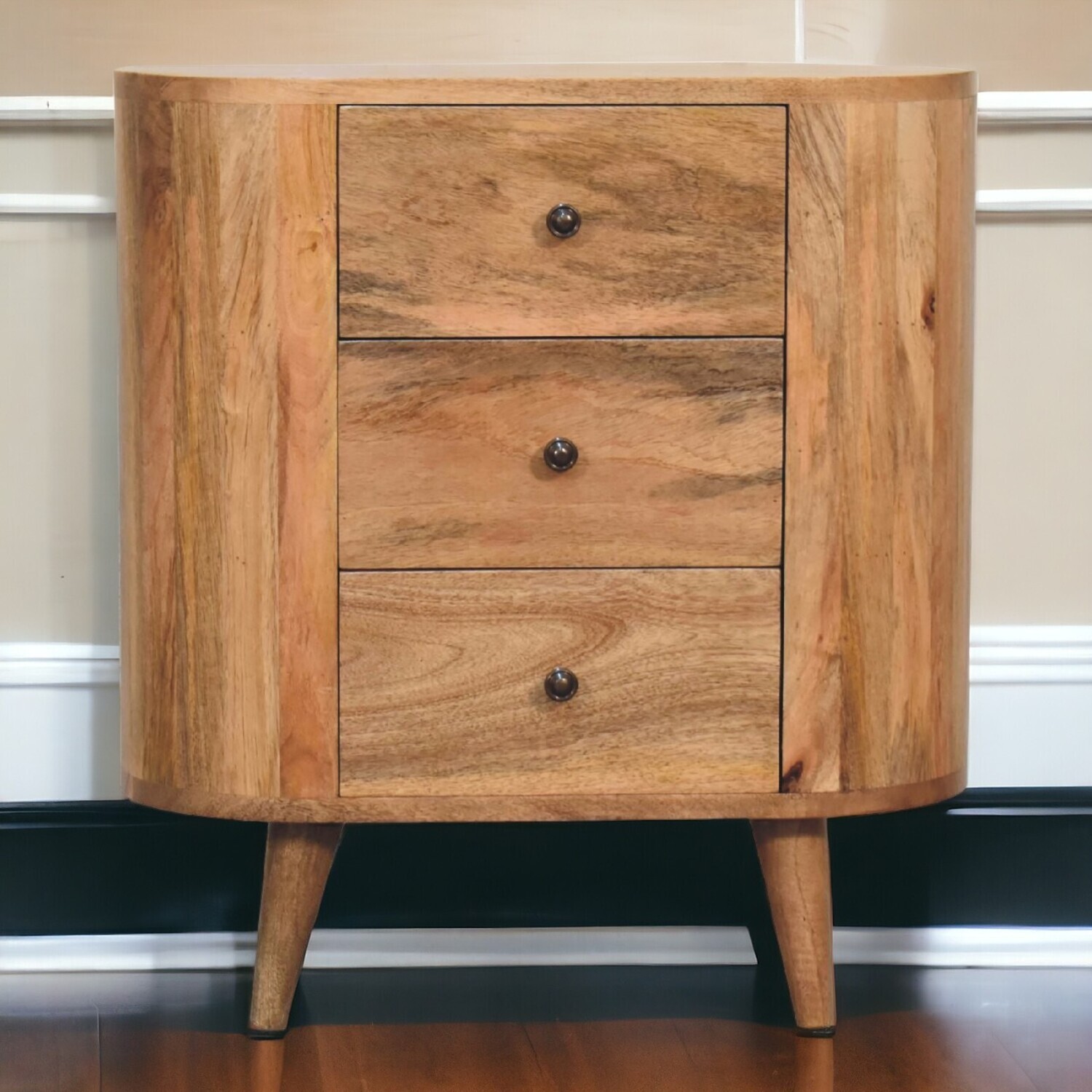 B&Q - Solid Wood Mini Oak-Ish Cabinet - Image 2