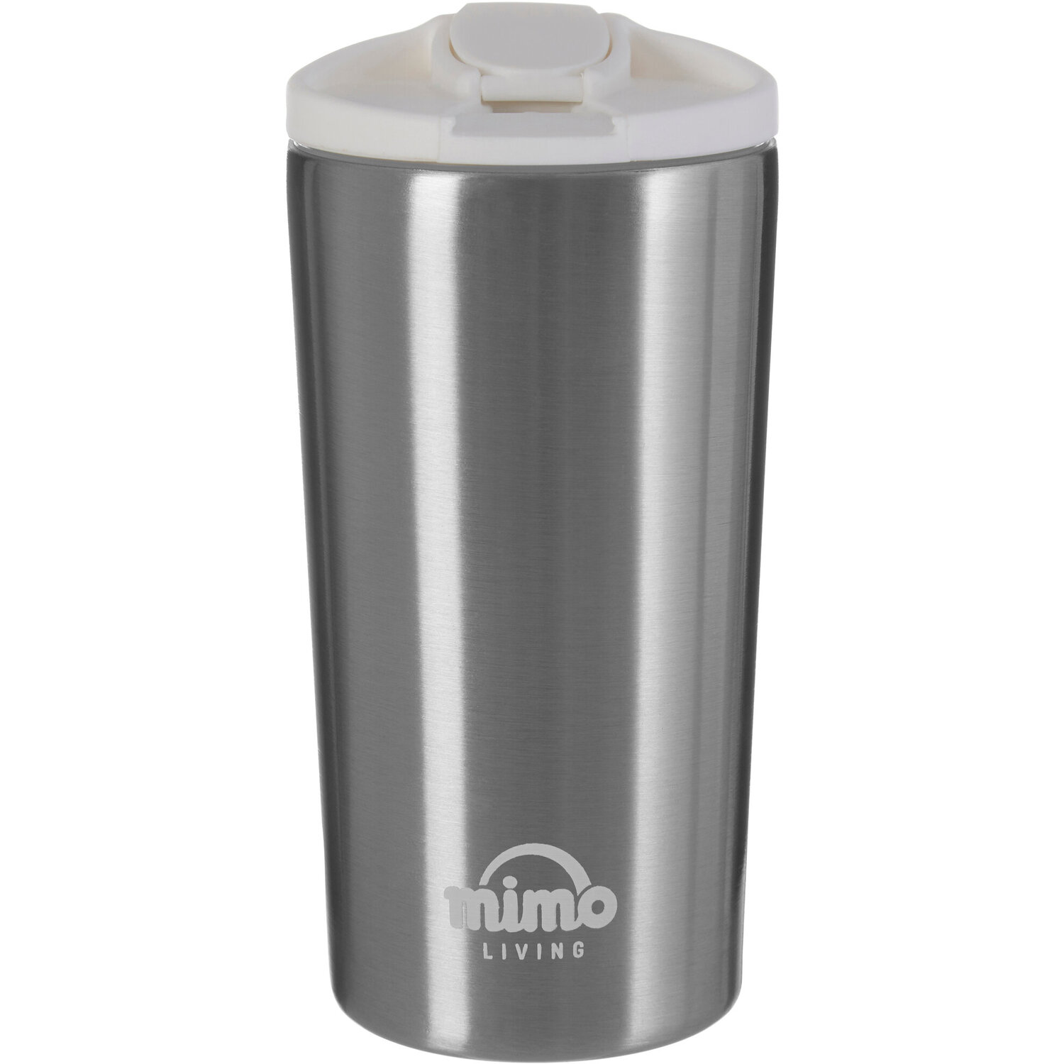 Mimo Silver Finish 250ml Mug - Silver, White