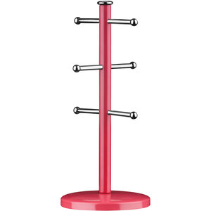 Hirano Hot Pink Metal Mug Tree
