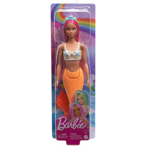 Barbie Mermaid Peach Tail And Purple Hair Doll