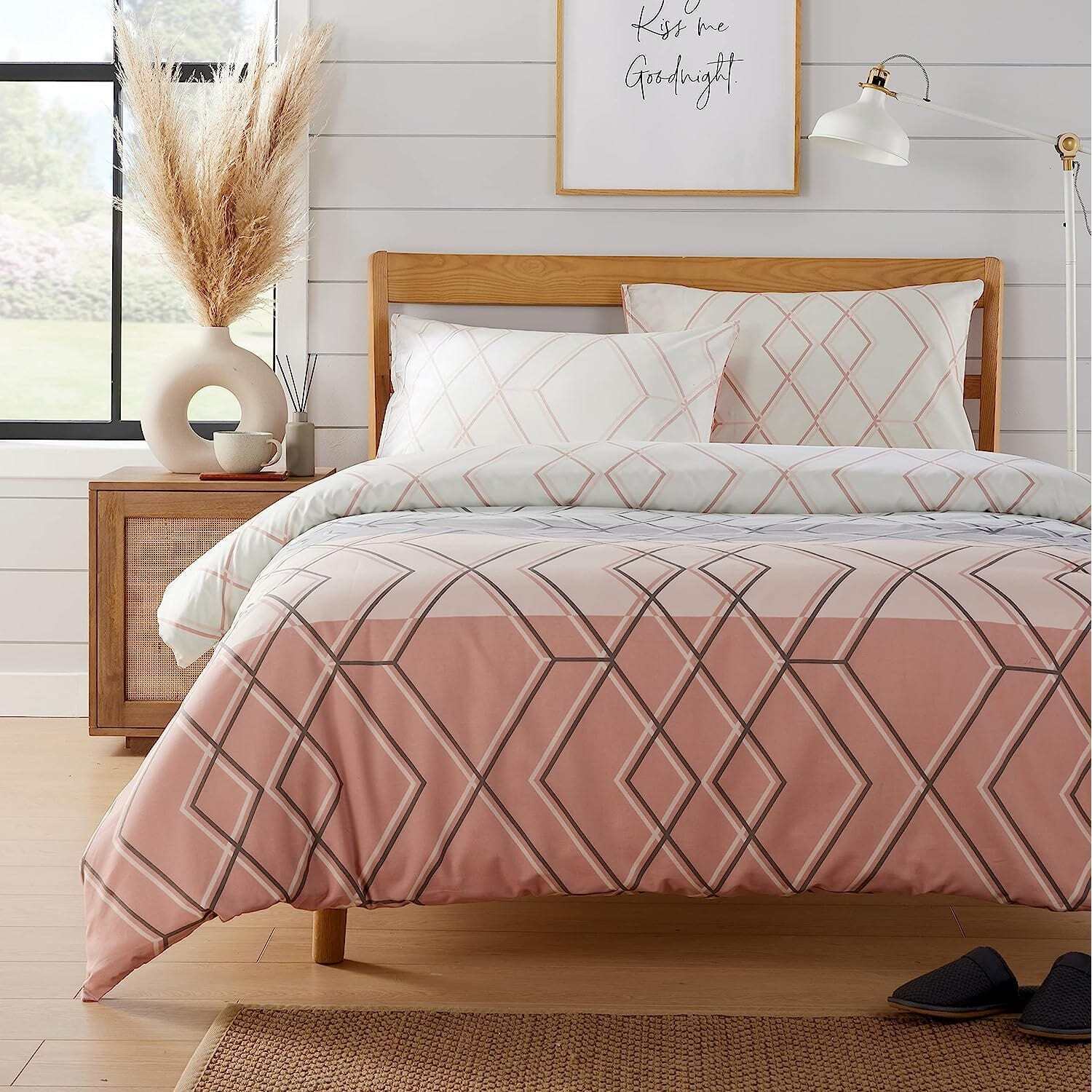 Havanna Geo Duvet Set - Pink Single