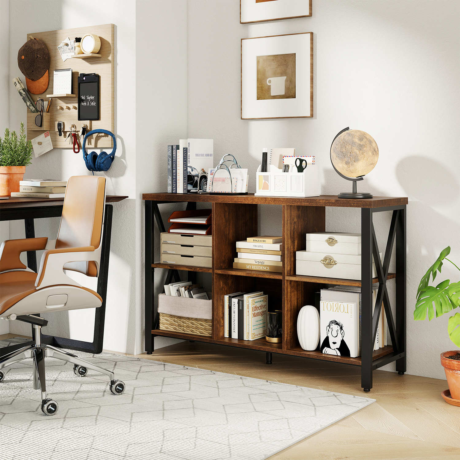 6-cube Storage Organizer - Brown