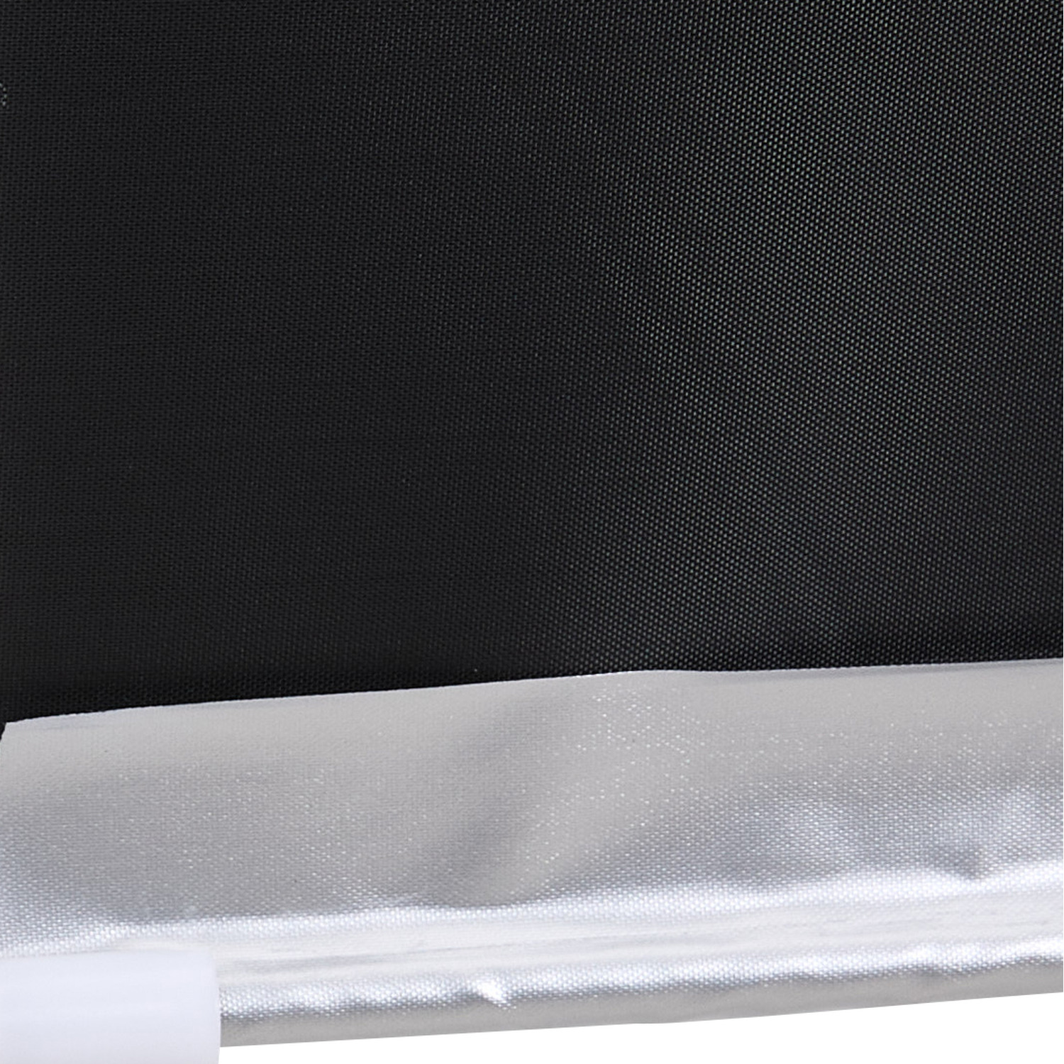 Set Of 2 Roller Blinds Window Shades - Black 50cm