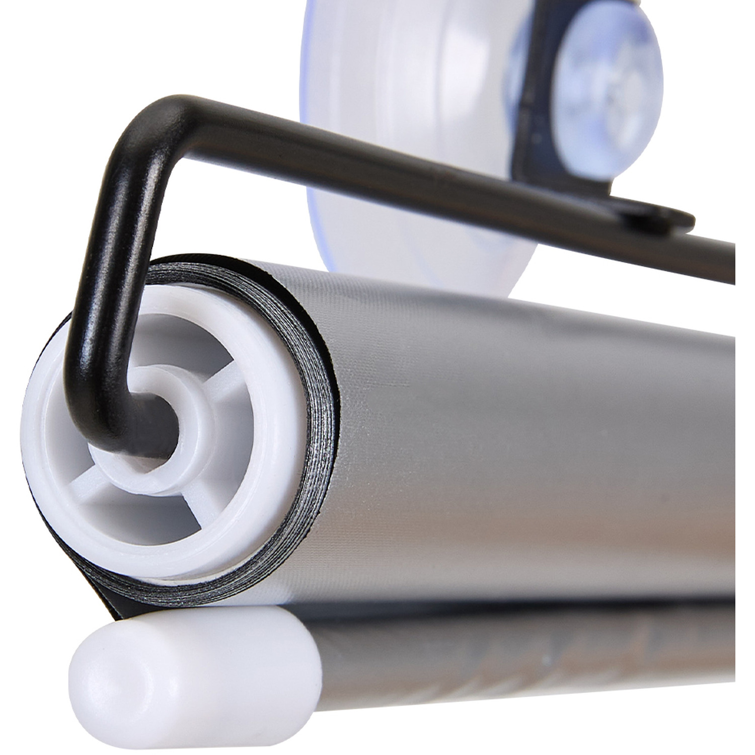 Set Of 2 Roller Blinds Window Shades - Black 50cm