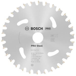 Bosch Powertool Accessories Pro Steel Cordless Circular Saw Blade 136 X 20Mm X 30T