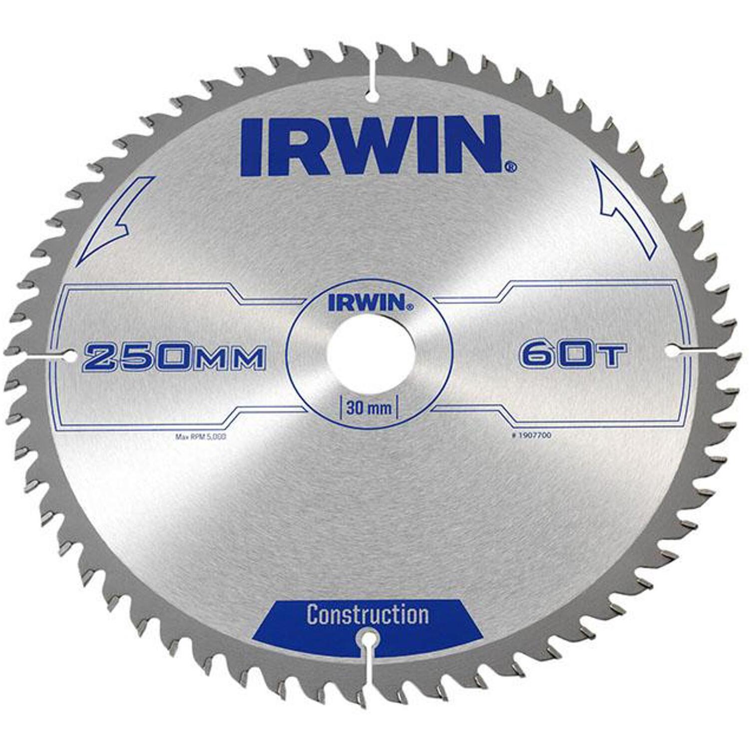 Irwin Aluminium Non-Ferrous Metal Saw Blade 250mm 60T 30mm - Image 5