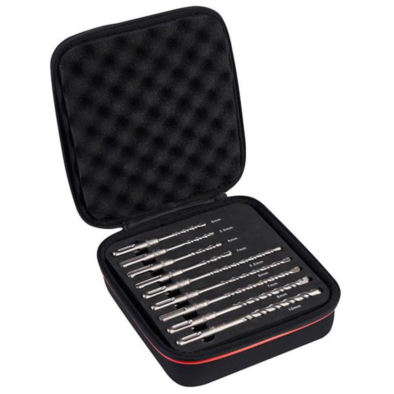 Starrett SDS Plus 2 Point Drill Bit Set, 9 Piece - Image 9