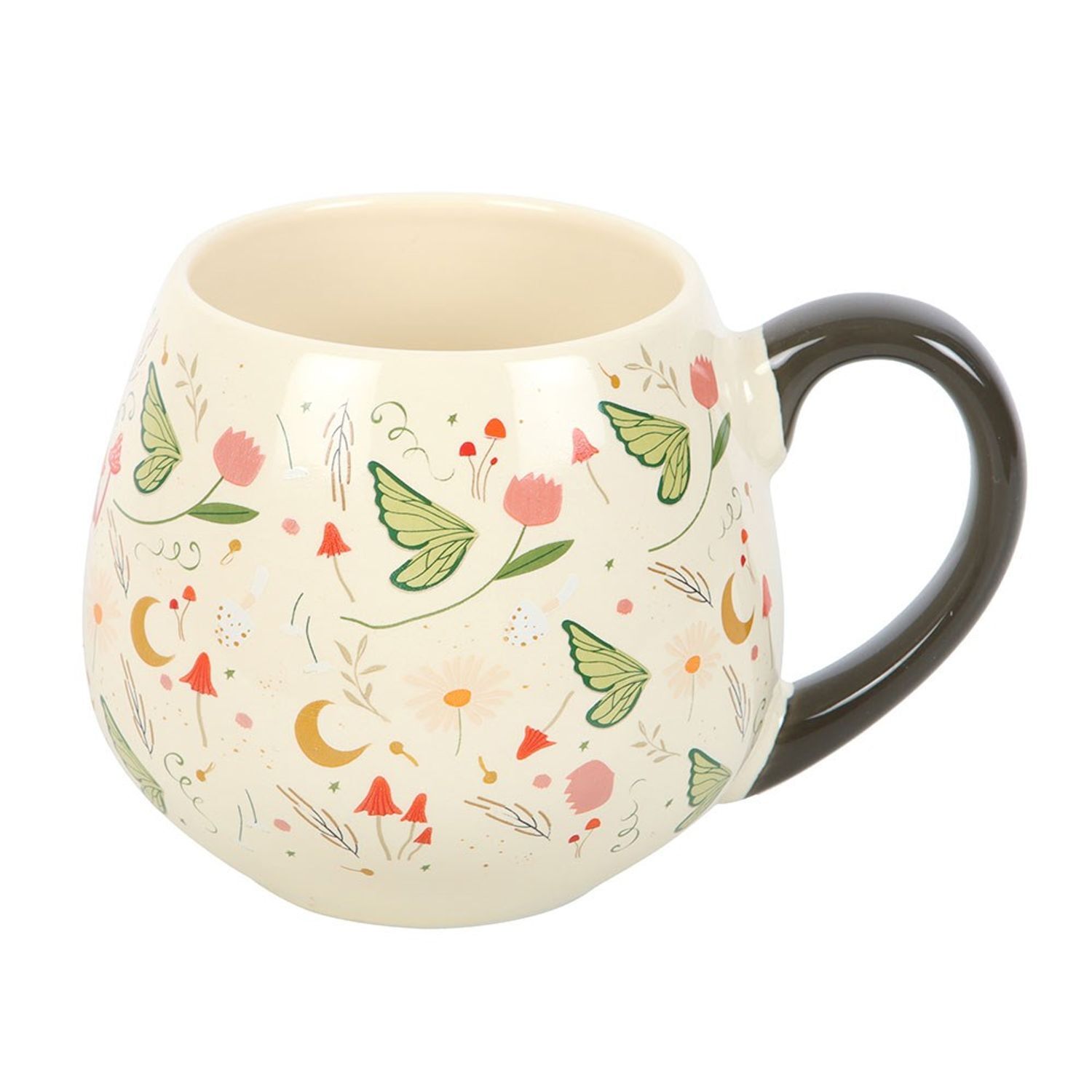 Something Different Fairy Folklore Rounded Mug - White/Green/Orange