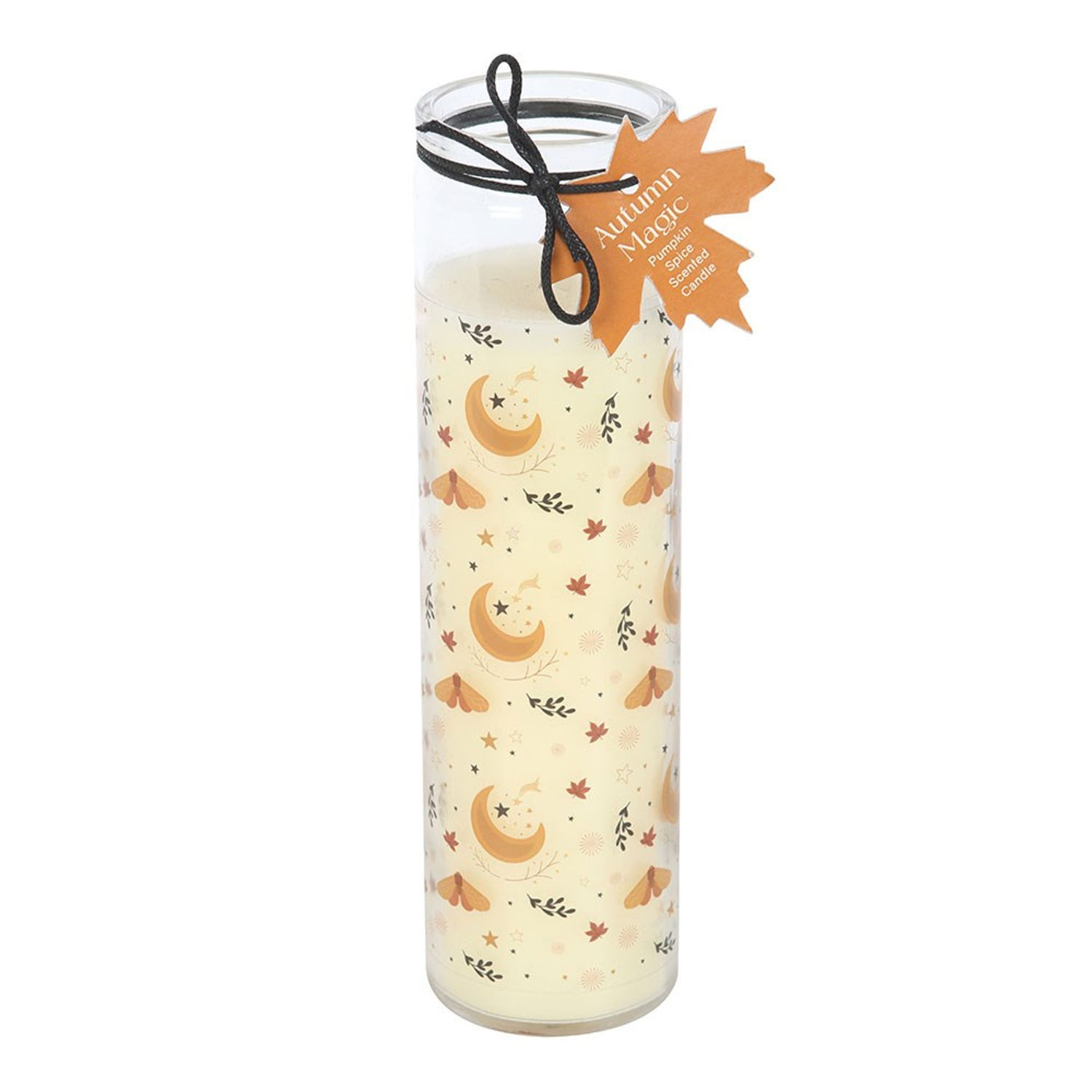 Something Different Autumn Magic Pumpkin Spice Tube Candle - Black/Brown/Orange