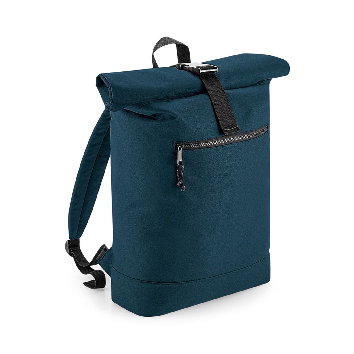 Bagbase Unisex Recycled Roll-Top Backpack - Petrol