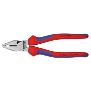 Knipex 02 02 Series High Leverage Combination Pliers, Multi-component Grip