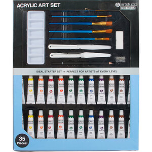 35 Piece Acrylic Art Set
