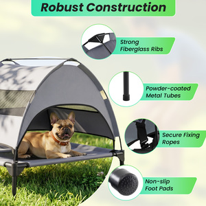 Elevated Dog Bed with Canopy
