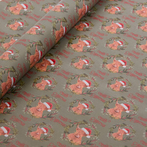 Highland Cow Gift Wrapper