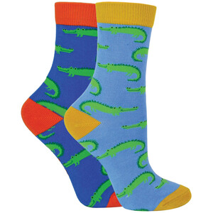 Soft Breathable Novelty Socks Miss Sparrow Mr Heron 2 Pack Boys Bamboo Animal Socks shot 16173769